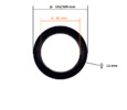 Rear crankshaft seal (105/109x82x13)
