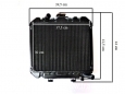 Radiator Kubota B series - Type 1.