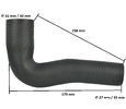 Lower radiator hose Kubota B1902