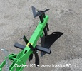Cultivator holder with hoes