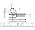 Tie rod end Kubota X, ST series left