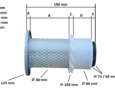 Air filter Mitsubishi MT, MTX, MTZ series
