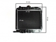 Radiator Iseki TU series - Type 2.