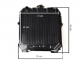 Radiator Iseki TU series - Type 3.