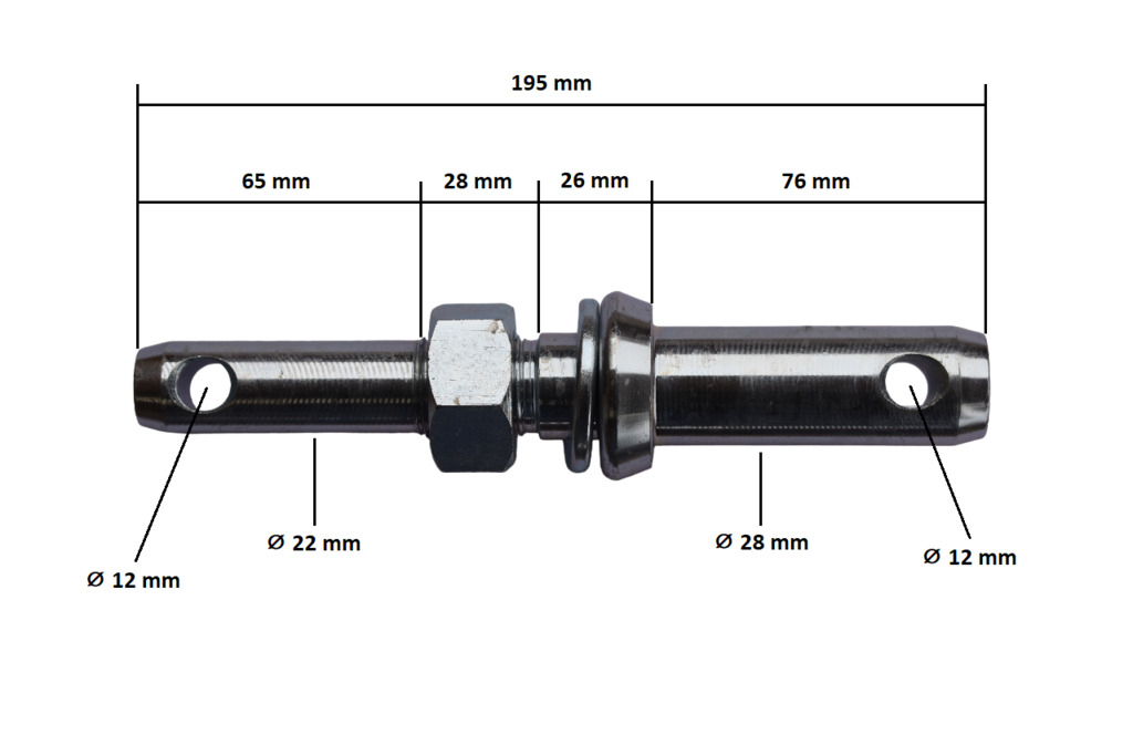 Alsó függesztőcsap (22+28mm)