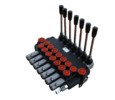 Hydraulic control valve 7 handles + floating position