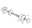Front axle seal Kubota L2202, L2402, L2850, L3250