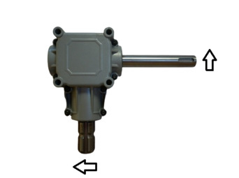 Gearbox (15HP, Ratio 1:1) - with key shaft