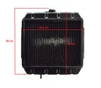Radiator Mitsubishi MT series Type 2.