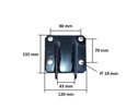 Top link bracket Mitsubishi D1550