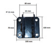 Top link bracket Mitsubishi D1500