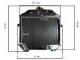 Radiator Iseki TX series - Type 2.