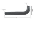 Lower radiator hose Kubota L, GL series thick