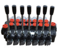 Hydraulic control valve 7 handles + floating position