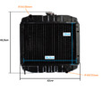 Radiator Iseki TU series - Type 5.
