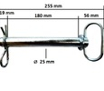 Hitch pin 2. category (25x220mm)