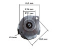 Hydraulic pump Kubota L02 (2 bores)