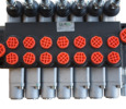 Hydraulic control valve 7 handles + floating position