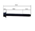 Screw for cylinder head Yanmar KE series (3TNE66, 3TNE68 engines)