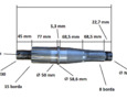 Output shaft for SZV-008