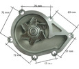 Water pump Iseki TU series Type 3