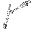 Front axle seal Yanmar YM351, YM357, YT359