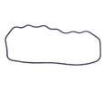 Rocker cover gasket Yanmar AF, F, RS series (3TNE82 engines)