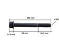 Screw for Cylinderhead Kubota B, L, L1 series