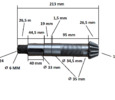 Output shaft for SZV-003