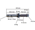 Output shaft for SZA-003 (12 ribs)
