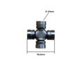 Universal joint (20x54,6) front drive Kubota GT, X series – Japanese compact tractor part (image 4)
